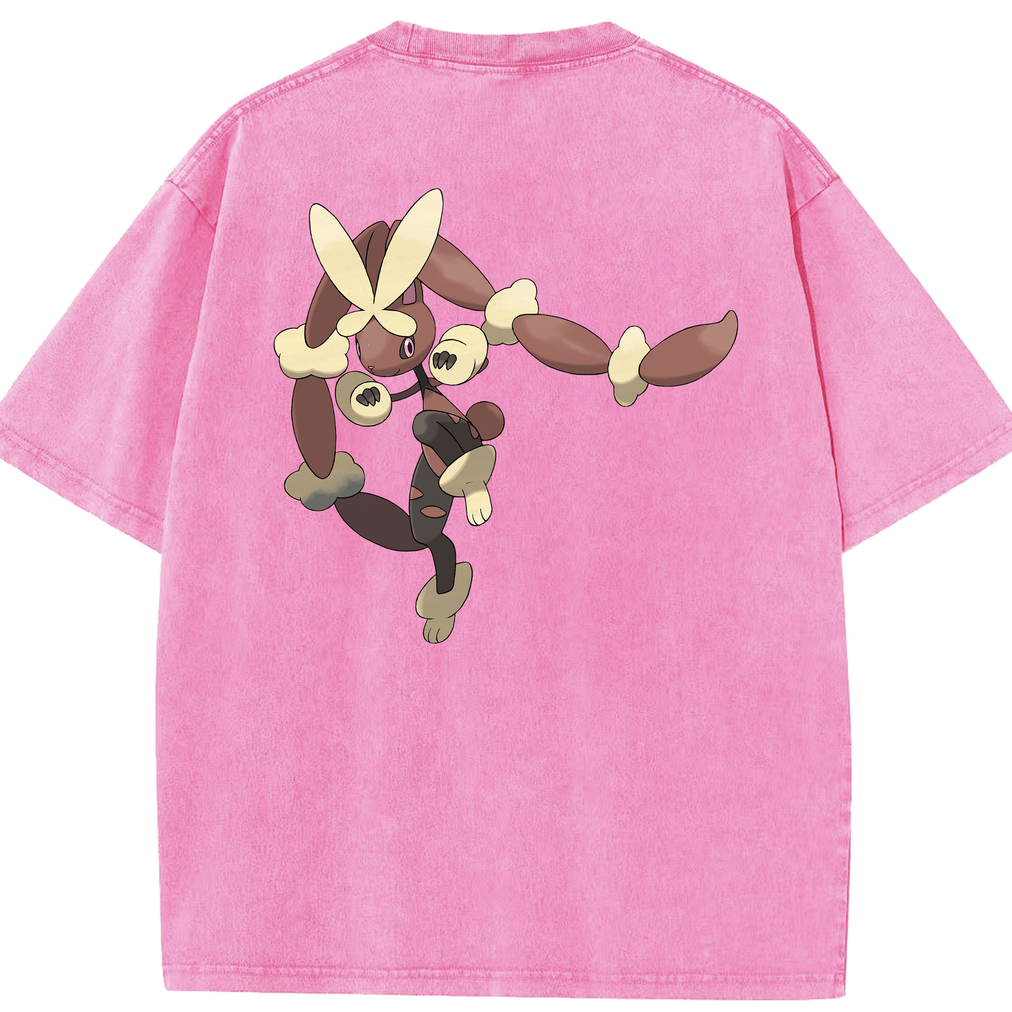 （画像用） ポケットモンスター Pokémon 綿100% ヴィンテージ風 半袖Tシャツ（背面プリント）